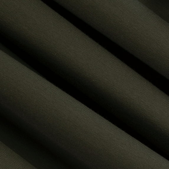 FabricLA Turkish Cotton Spandex Jersey Knit Fabric 190 GSM - 60" Inches Wide & Stretch Upto 2" Inches - Use Our 4 Way Stretch Fabric for Leggings, Active Wear, Tops, T-Shirts - Dark Olive 2, 1 Yard