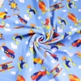 thumbnail image 1 of FabricLA Ultra-Soft Polar Fleece Fabric by The Yard |9" x 60" Wide | Lightweight, Warm & Cozy| Ideal for Throw Blankets, Pillow Covers,PJ Pants| Perfect for DIY Projects | Blue Airplanes, 1 of 7