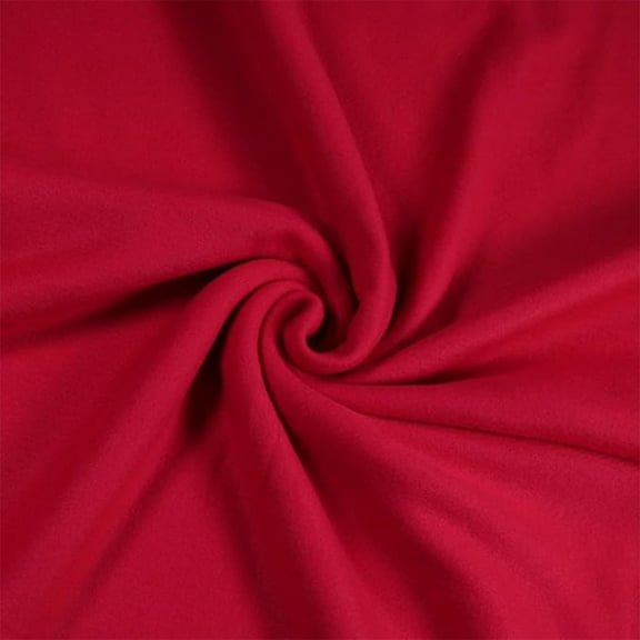 FabricLA Ultra-Soft Polar Fleece Fabric by The Yard |9" x 60" Wide | Lightweight, Warm & Cozy| Ideal for Throw Blankets, Pillow Covers,PJ Pants| Perfect for DIY Projects | Red