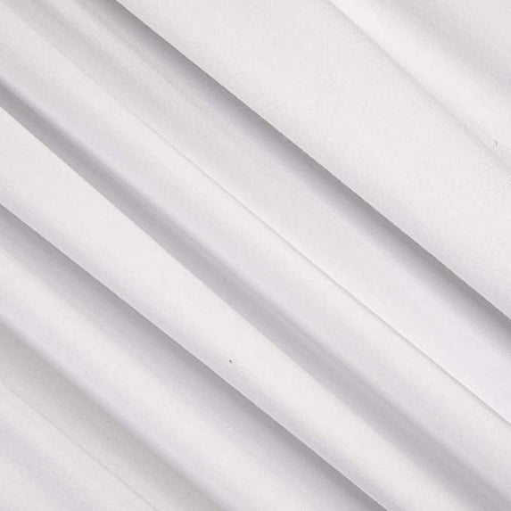 FabricLA Viscose Spandex Jersey Knit Fabric- 4 Way Stretch - 95% Viscose 5% Spandex Fabric by The Yard- Prepare for Printing and Continuous Cuts - White PFP - Made in Turkey