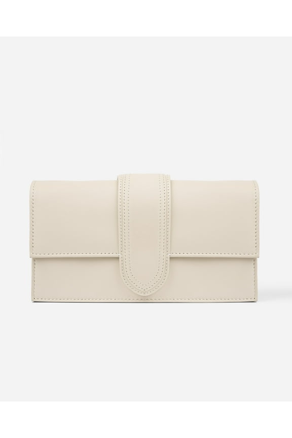 Beige Leather Small Sling Bag – Cross-Body Bag for Women | Small Leather Bag