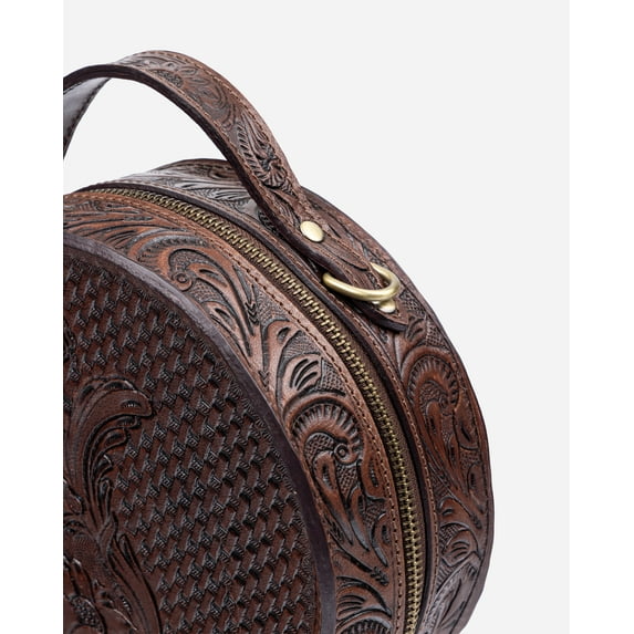 Fabrica Kraft Hand Tooled Leather Crossbody Bag – Purse | Cross Body Bags | Gift For Her