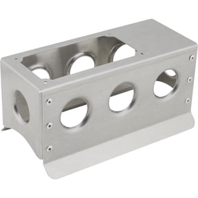 Speedway Motors Fabricated Aluminum Race Car Center Console with Panel Cut-Out, Lightweight Motorsport Interior Accessory with Custom Switch & Gauge Mounting Area