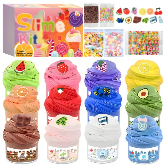 Fabricateup Super Clay Slime, Gettoreach/Diminishty/Beingduty/Deliberath Super Clay Slime DIY Soft & Squishy lay Scented lime Sensory lay, Non-Sticky Stretchy Fluffy Supers Soft