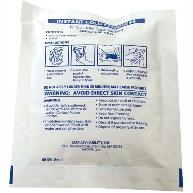 Fabrication B2194150 4 x 6 in. Relief Pak Instant Cold Compress - Small - White - Case of 12