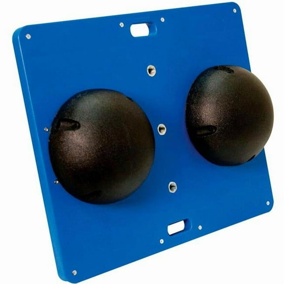 Fabrication B2177132 15 x 18 in. CanDo Rectangular Wobble & Rocker Board - 3 in. - Black