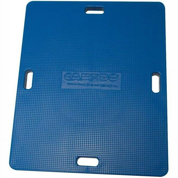 Fabrication B2177133 15 x 18 in. CanDo Rectangular Wobble & Rocker Board - 2.5 in. - Blue