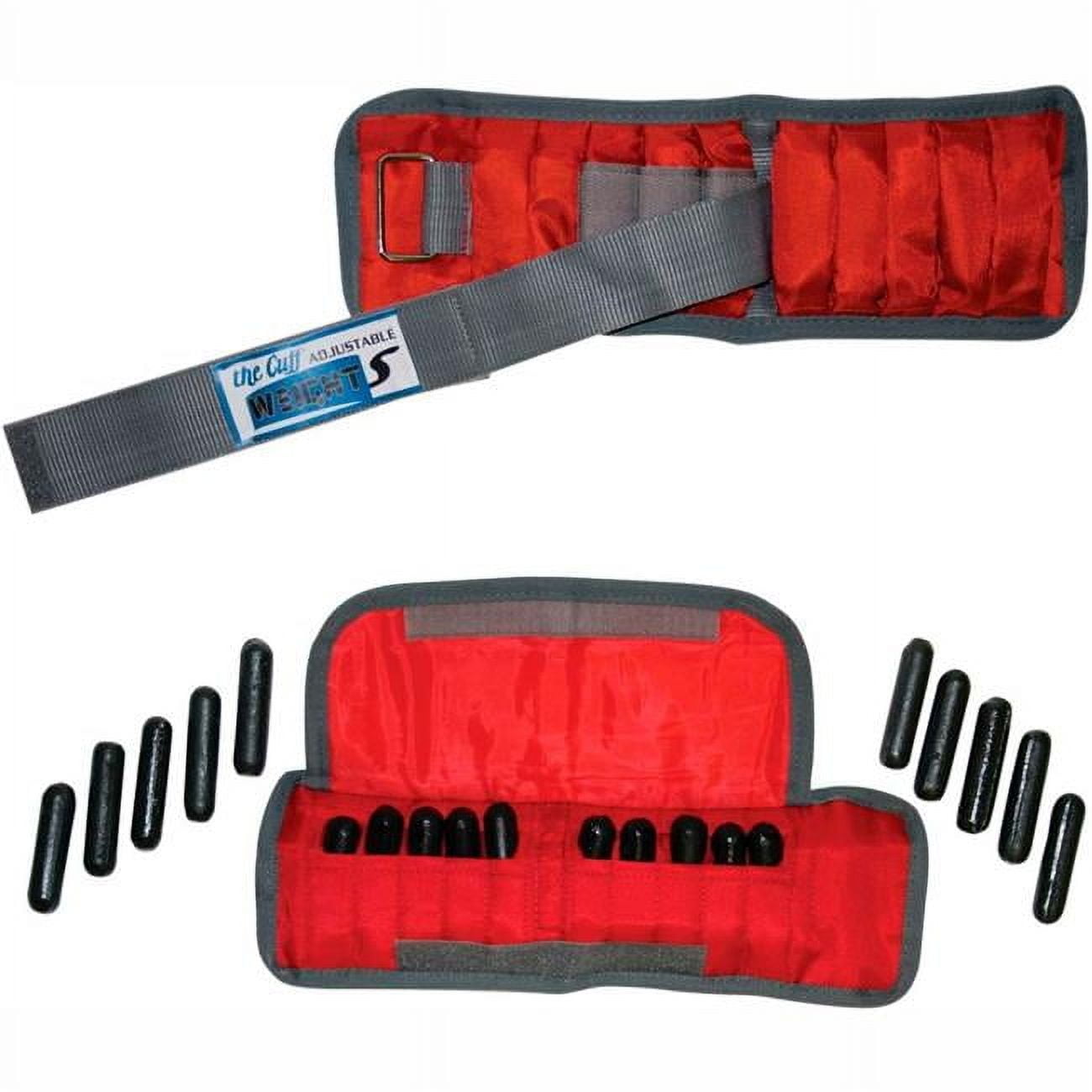 Fabrication B2192840 Cuff Adjustable Adult Wrist Weight - Red - Pack of 2 - 4 lbs