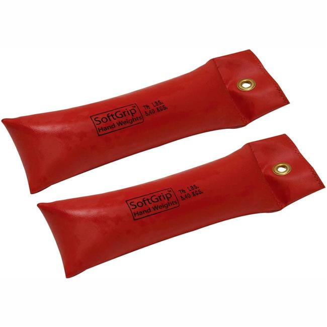 Fabrication B2192585 CanDo SoftGrip Hand Weight - Red - Pack of 2 - 7.5 lbs