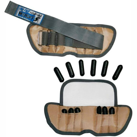 Fabrication B2192890 Cuff Adjustable Pediatric Ankle Weight - Tan - Pack of 2 - 2 lbs