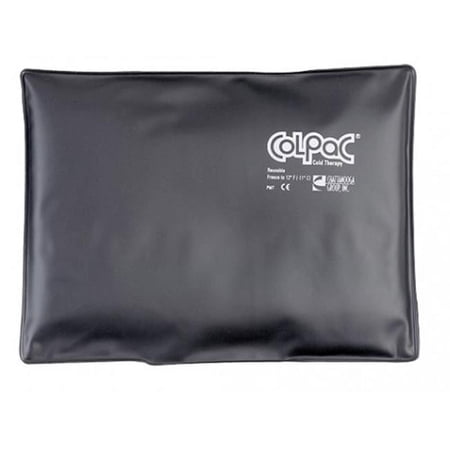 Fabrication Enterprises 00-1552-12 10 x 13 in. Colpac Heavy-Duty Black Urethane Reusable Cold Pack, Standard - Pack of 12