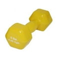 thumbnail image 1 of Fabrication Enterprises 10-0558-1 9 lbs Vinyl-Coated Iron Dumbbell, Yellow, 1 of 1