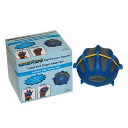 Fabrication Enterprises 10-2293 Cando Digi-Extend N squeeze Exerciser, Heavy, Blue - Large