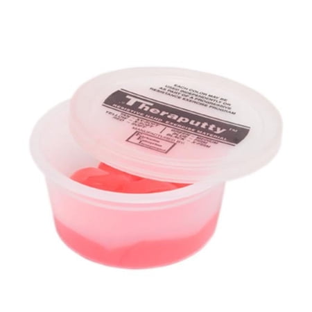 Fabrication Enterprises 10-2612 Theraputty Plus protective Exercise Putty, Red - 3 oz