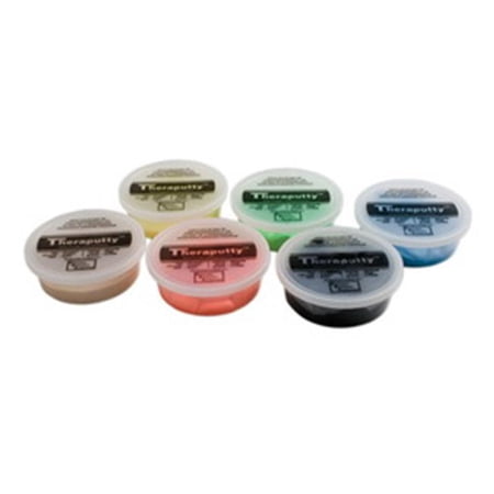 Fabrication Enterprises 10-2636 Theraputty Plus protective Exercise Putty, 6 oz - Set of 6