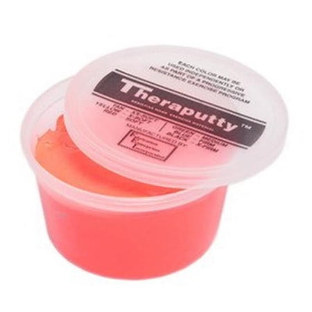 Fabrication Enterprises 10-2642 Theraputty Plus protective Exercise Putty, Red - 1 lbs