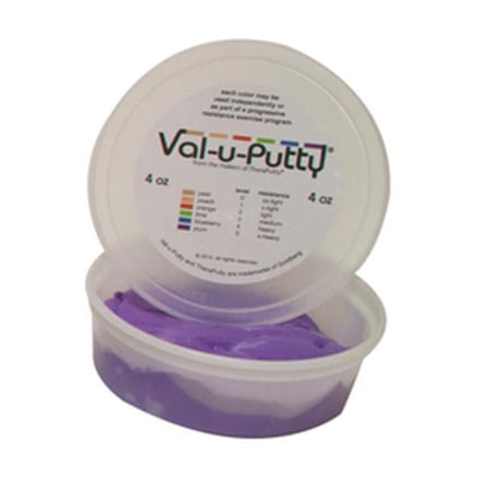Fabrication Enterprises 10-3925 Val-U-Putty Exercise Putty, Plum - 4 oz