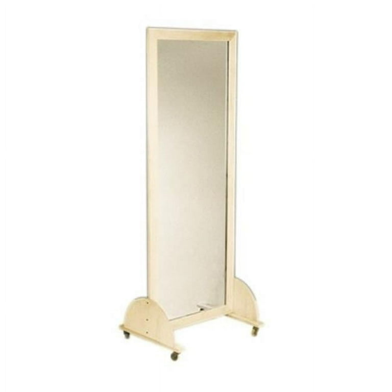 Glass mirror, mobile caster base, vertical, 28 Glass mirror, mobile caster base, vertical, 28