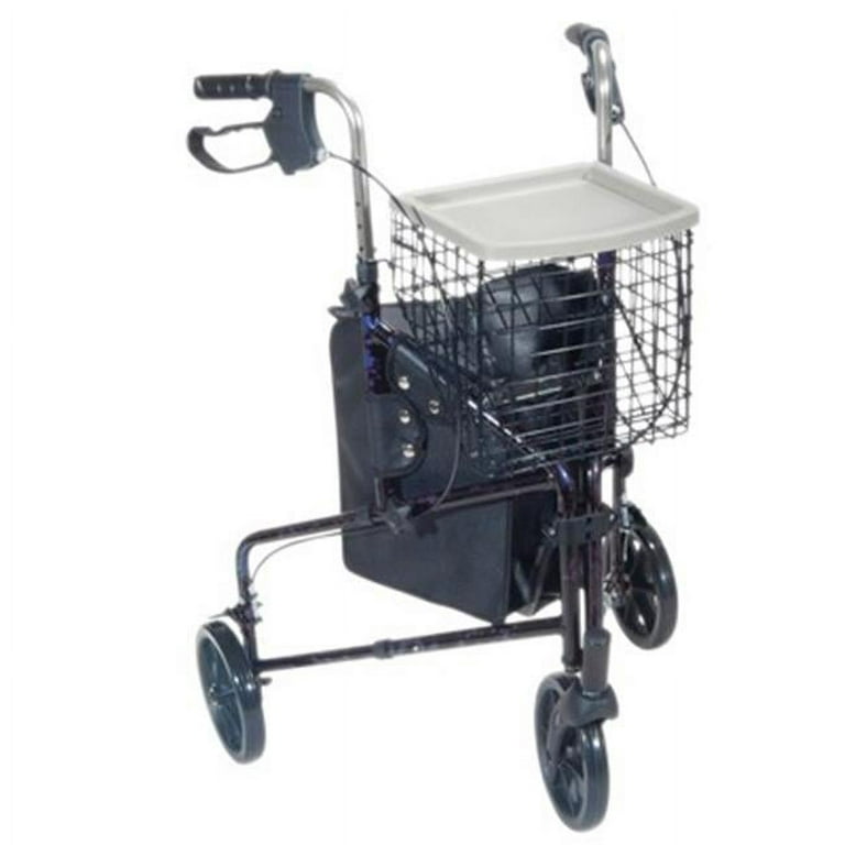 3-Wheel Rollator with loop brake, blue, 1 each 3-Wheel Rollator with loop brake, blue, 1 each