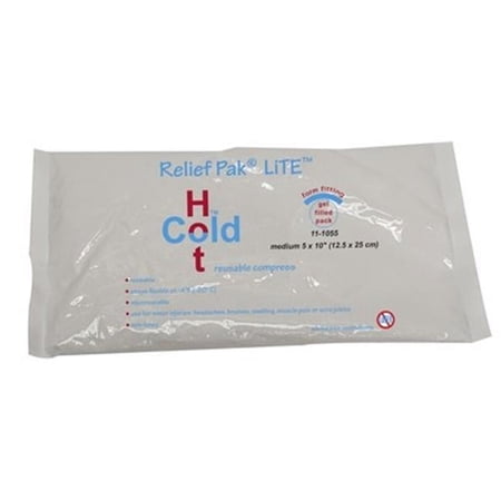 Fabrication Enterprises  5 x 10 in. Relief Pak Lite Reusable Hot & Cold Pack - Each