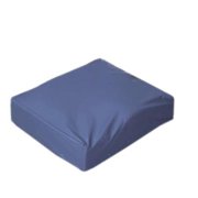 Fabrication Enterprises 50-1326 16 x 18 x 3 in. Foam Wheelchair Cushion with Removable Cover, Navy Color