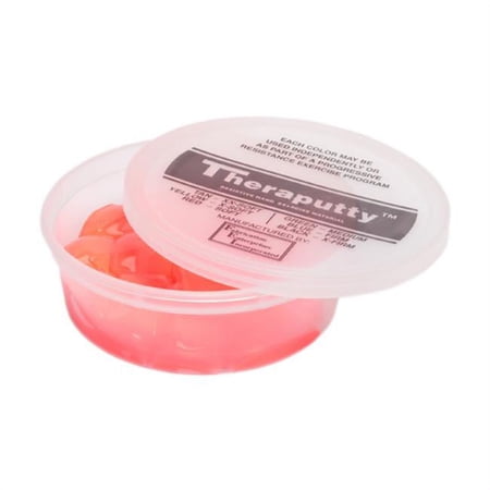 Fabrication Enterprises Cando Theraputty Exercise Material- 4 Oz. - Red - Soft