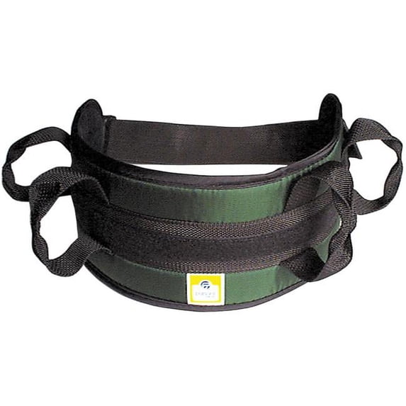 Fabrication Enterprises 50-5120M Padded Transfer Belt with Side Release Buckle - Green, Medium
