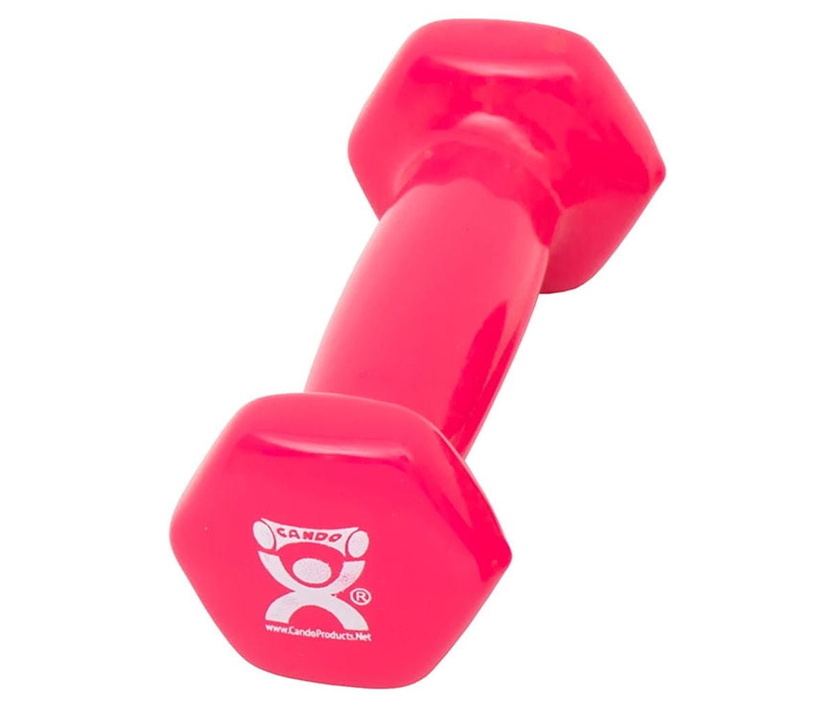 Fabrication Enterprises Pink Vinyl Coated Iron 1lb Dumbbell
