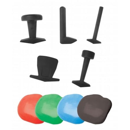 Fabrication Enterprises  Puttycise Theraputty set- hard- 5 tools- Four 1 lb Theraputty- Red- Green- Blue- Black