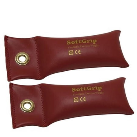Fabrication Enterprises  Softgrip Flexible Hand Weight, 1.5 lbs - Pair