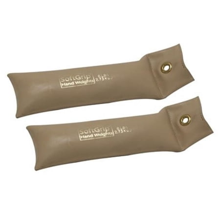 Fabrication Enterprises 10-0358-2 Softgrip Flexible Hand Weight, 6 lbs - Pair