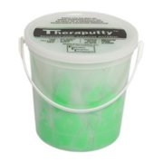 Fabrication Enterprises Theraputty Plus protective Exercise Putty, Green - 5 lbs