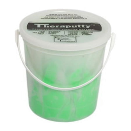 Fabrication Enterprises Theraputty Plus protective Exercise Putty, Green - 5 lbs