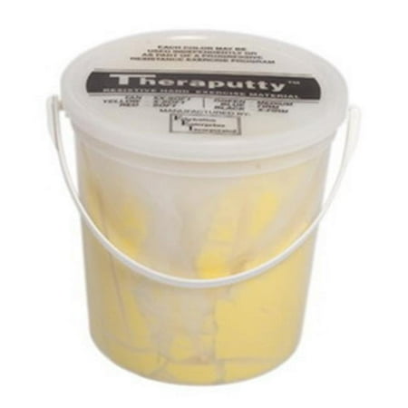 Fabrication Enterprises  Theraputty Plus protective Exercise Putty, Yellow - 5 lbs