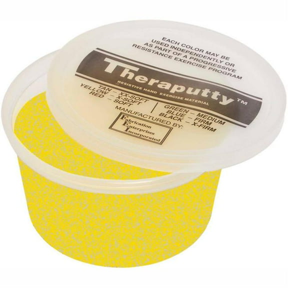 Fabrication B2176950 Thera-Putty Sparkle Exercise Putty - Yellow - X-Light - 1 lbs