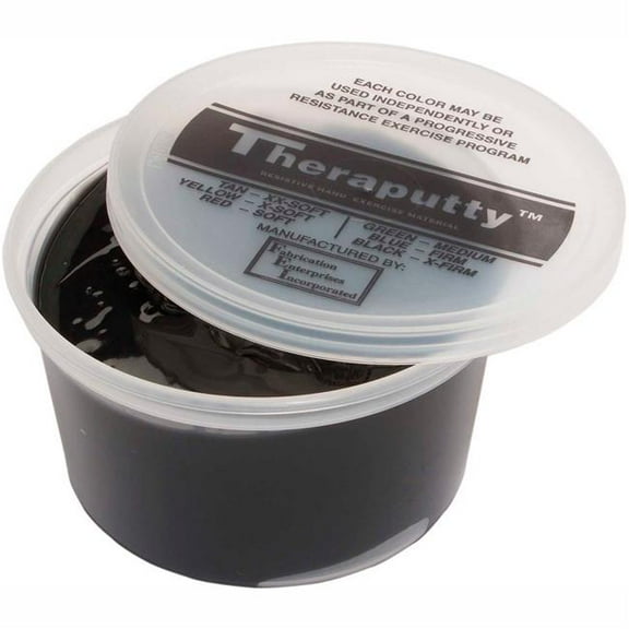 Fabrication B2177001 Thera-Putty Standard Exercise Putty - Black - X-Firm - 1 lbs