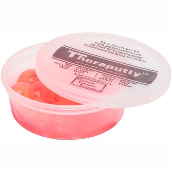 Fabrication B2176922 Thera-Putty Standard Exercise Putty - Red - Soft - 6 oz