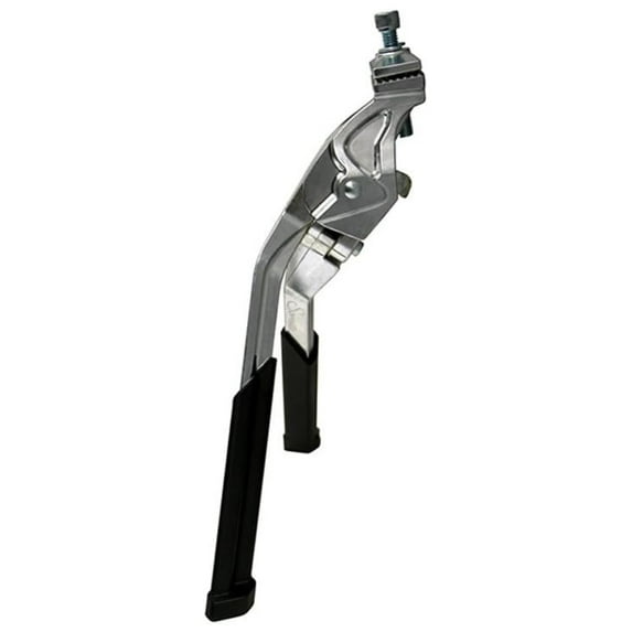 Fabrications Double Leg Kickstand, Silver – Heavy Duty Support Stand for Bicycles and Exercise Equipment (Model 45023)