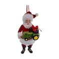 thumbnail image 1 of Fabrich√© Santa with JD Tractor Ornament 5 Inches, 1 of 1