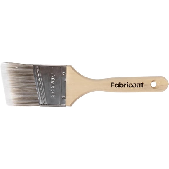 Fabricoat Paintbrush Angled Cutting in Paint Brush - Firm Bristled Brush with Wooden Handle - Use to Apply Fabric Paint (60mm / 2.5 inch)