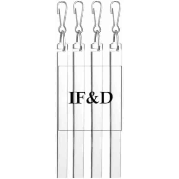 Fabrics and Drapes - 36 Inch (3 Foot) - 4 Pack - Clear Acrylic Lucite Drapery Curtain Pull Wand Rod- Style #0212$$Home Decor, Kitchen, & Other