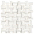 thumbnail image 1 of Fabrique Damask Grey 12" x 12" Stone Subway Basketweave Mosaic Tile, 1 of 1