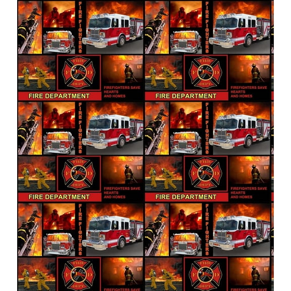 Fabrique Innovations Cotton Fireman Fabric, per Yard