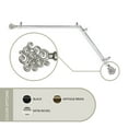 thumbnail image 1 of Fabritio 13/16 inch Corner Window Curtain Rod 120-170" - Satin Nickel, 1 of 3
