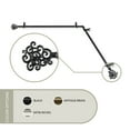 thumbnail image 1 of Fabritio 13/16 inch Corner Window Curtain Rod 48-84" - Black, 1 of 3