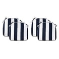 thumbnail image 1 of Fabritones Outdoor Chair Cushions Set of 4 Navy Patio Seat Cushions with Ties 16x17 Inch Stripe Pattern U-Shape Chair Pads for Outdoor Patio Furniture Garden Home Office Use, 1 of 3