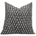 thumbnail image 1 of Fabritual Block Print Duck Canvas 14x14 Throw Pillow Covers, Handmade Vintage Pillow Covers For Sofa and Couch, Floral Print Outdoor Cushion Cover With Boho Home Decor (Tulsi Buti, Dark Blue), 1 of 5