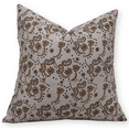 thumbnail image 1 of Fabritual Block Print Pure Linen 14x20 Throw Pillow Covers, Handmade Vintage Pillow Covers For Sofa and Couch, Floral Print Outdoor Cushion Cover With Boho Home Decor (Sajawat, Mustard), 1 of 5