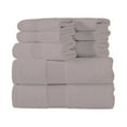 thumbnail image 1 of Fabstyles 8 Pieces Solid 600 GSM Cotton Bath Towels, 27" x 52", Cream, 1 of 5