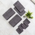 thumbnail image 1 of Fabstyles 8 Pieces Solid 600 GSM Cotton Bath Towels, 27" x 52", Gray, 1 of 2
